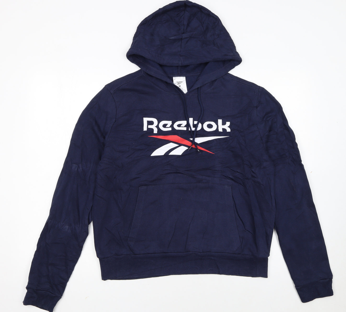 Reebok Women's Navy Pullover Hoodie Medium Casual Sportswear