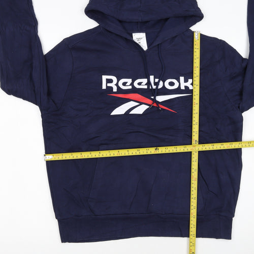 Reebok Women's Navy Pullover Hoodie Medium Casual Sportswear