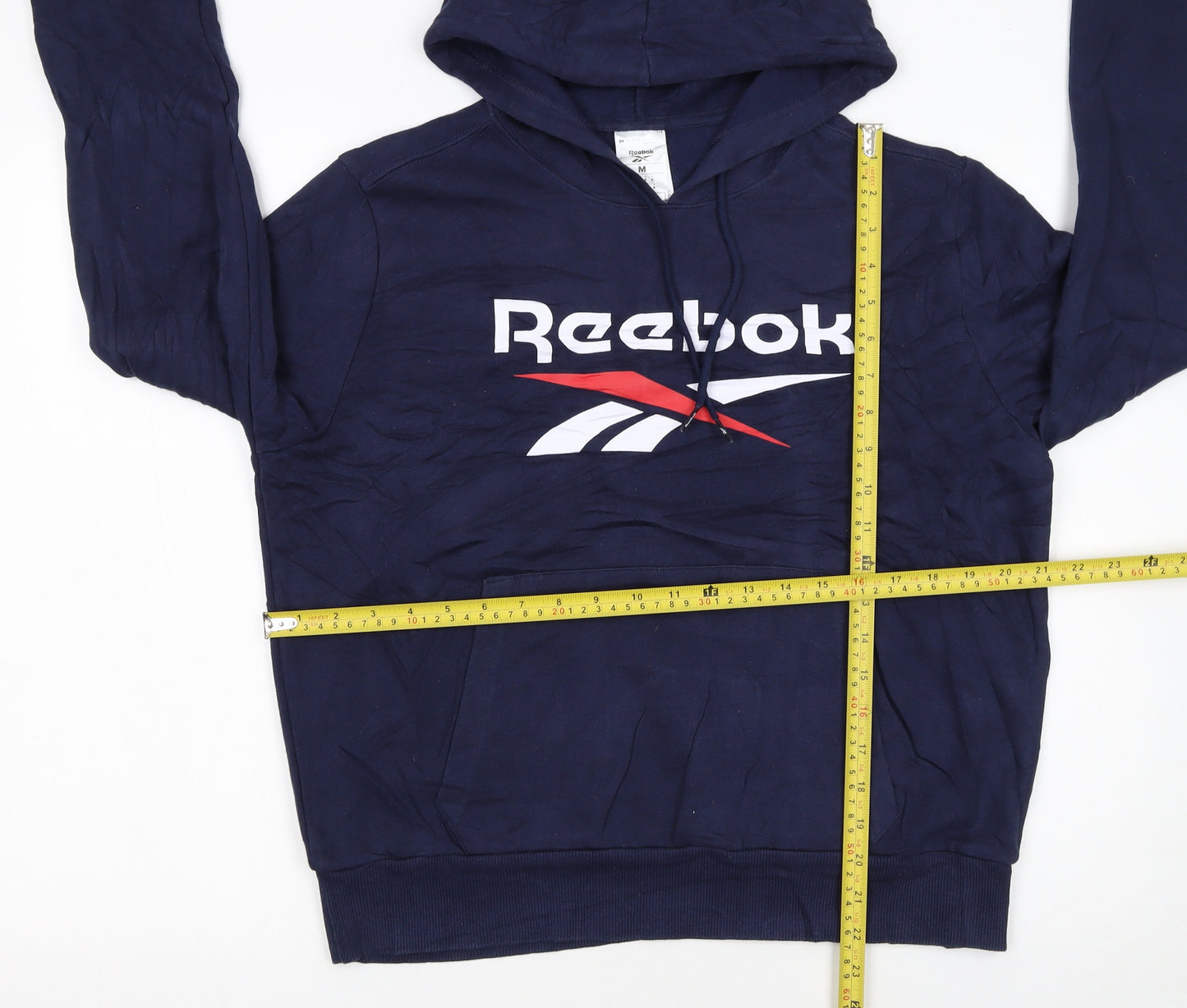 Reebok Women's Navy Pullover Hoodie Medium Casual Sportswear