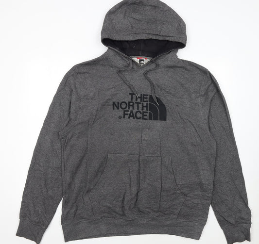 The North Face Men's Grey XL Pullover Hoodie with Logo