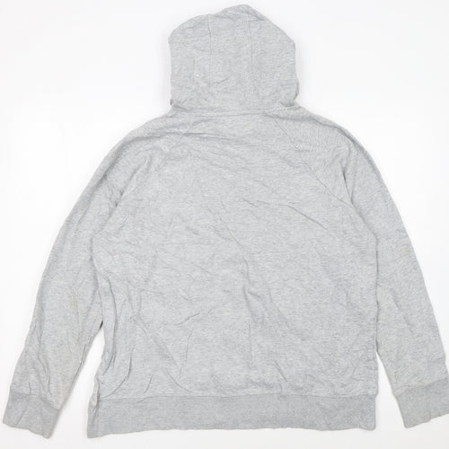 Under Armour Womens Grey Loose Fit Pullover Hoodie Size L