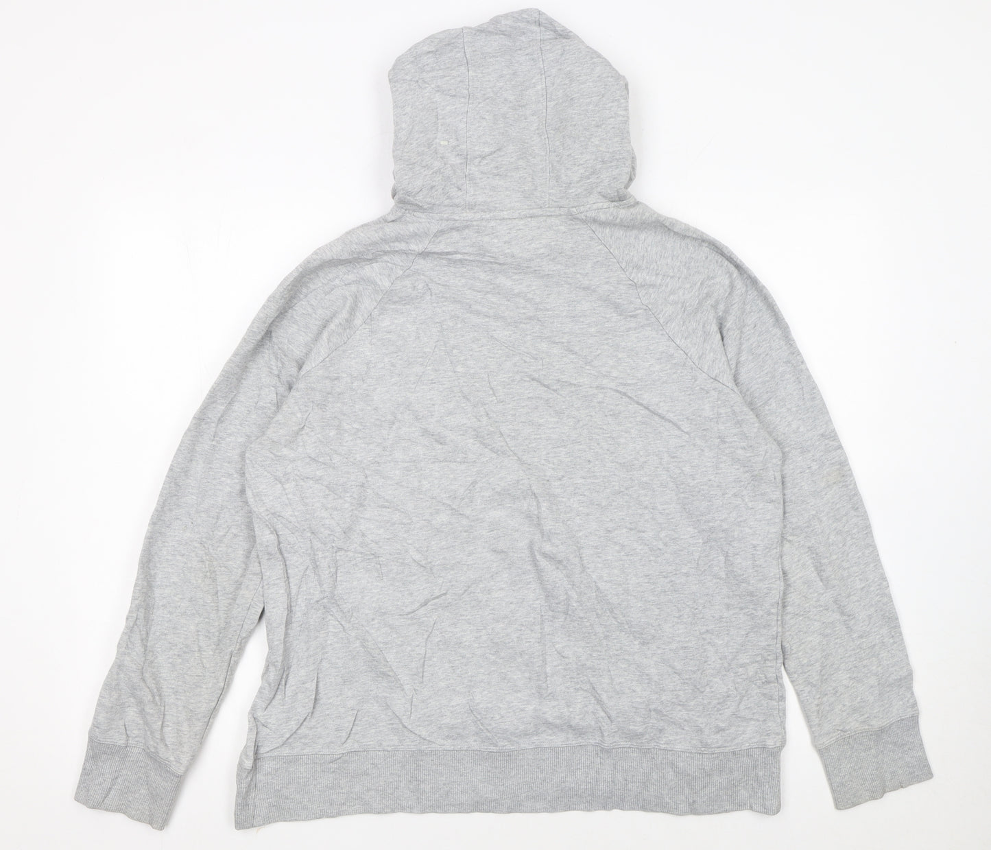 Under Armour Womens Grey Loose Fit Pullover Hoodie Size L