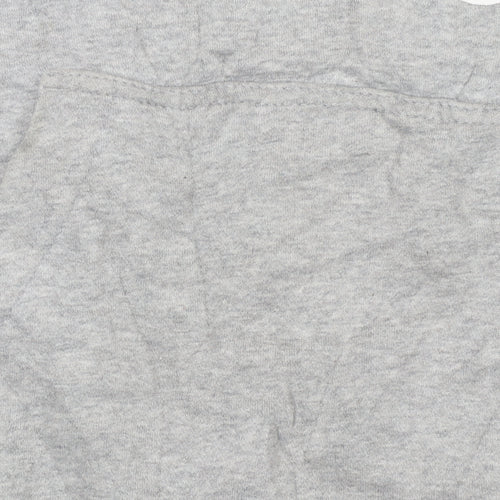 Adidas Men's Grey Pullover Hoodie L Logo Fleece Sweatshirt