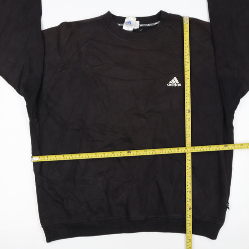 Adidas Men’s Black 2XL Pullover Crew Neck Sweatshirt