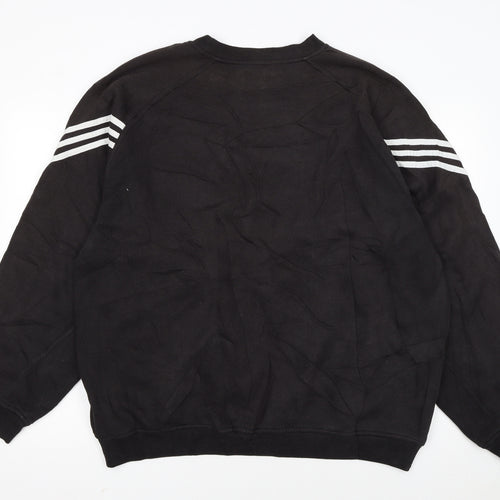 Adidas Men’s Black 2XL Pullover Crew Neck Sweatshirt