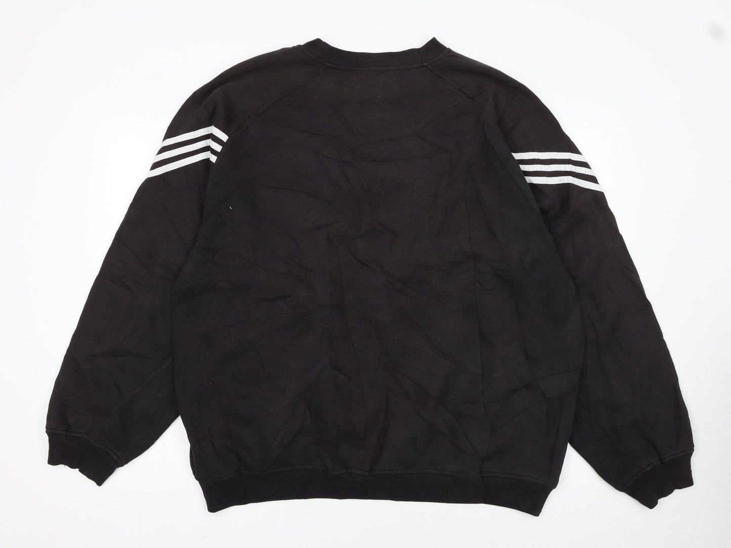 Adidas Men’s Black 2XL Pullover Crew Neck Sweatshirt