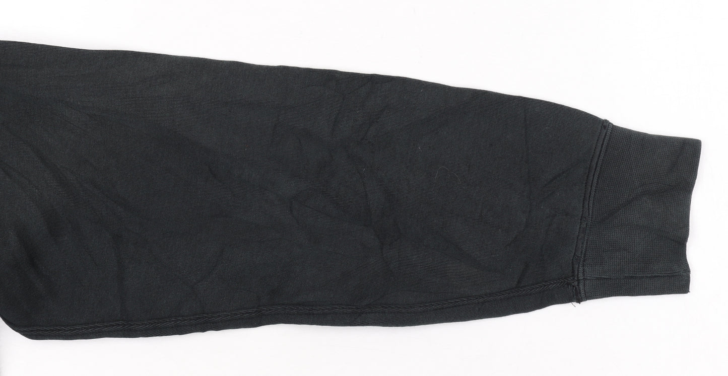 Polo Ralph Lauren Boys Black Full Zip Hoodie Size 18-20 Cotton Blend