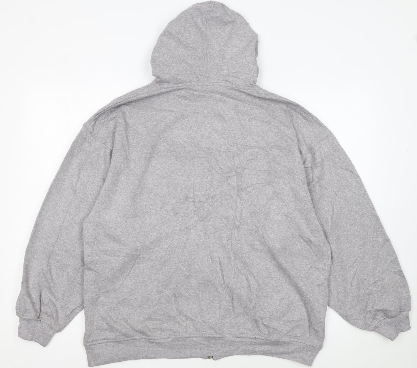 Reebok Womens Grey Full Zip Hoodie Size 12 Essentials Sweatshirt