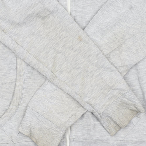 Hilfiger Denim Men's Grey Long Sleeve Hoodie L Cotton Blend Zip Up