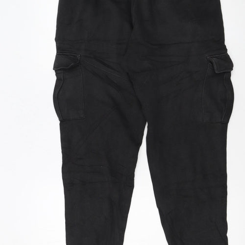 Puma Men's Black Cargo Jogger Trousers Size M