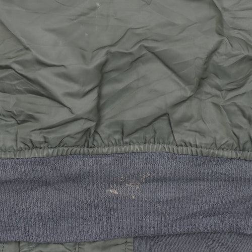 Alpha Industries Green Nylon Bomber Jacket Women’s Large Military Style
