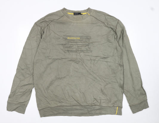 Bluetribe Men's Green XL Pullover Sweatshirt Crew Neck Cotton