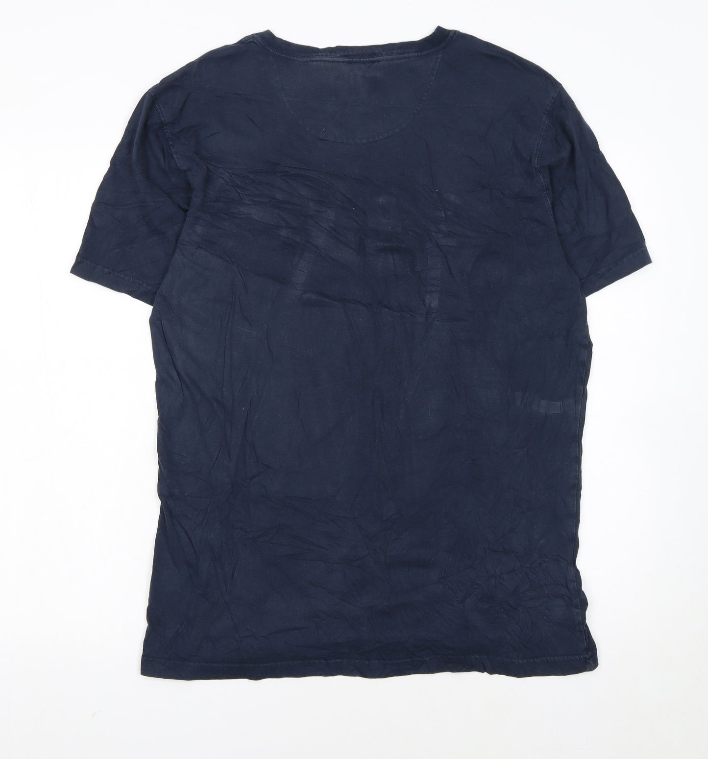 Barbour International Men's Blue XL Graphic Motorcycle T-Shirt