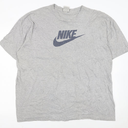 Nike Men’s Grey 2XL Sports Logo Graphic Cotton T-Shirt