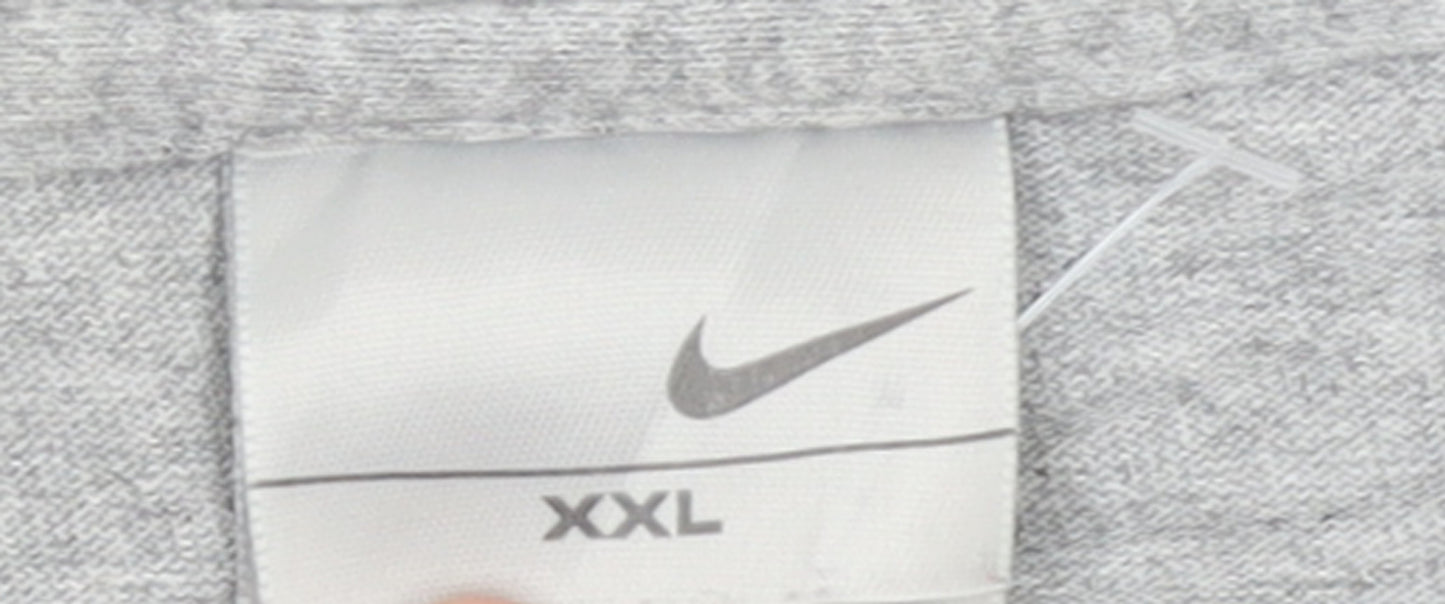 Nike Men’s Grey 2XL Sports Logo Graphic Cotton T-Shirt