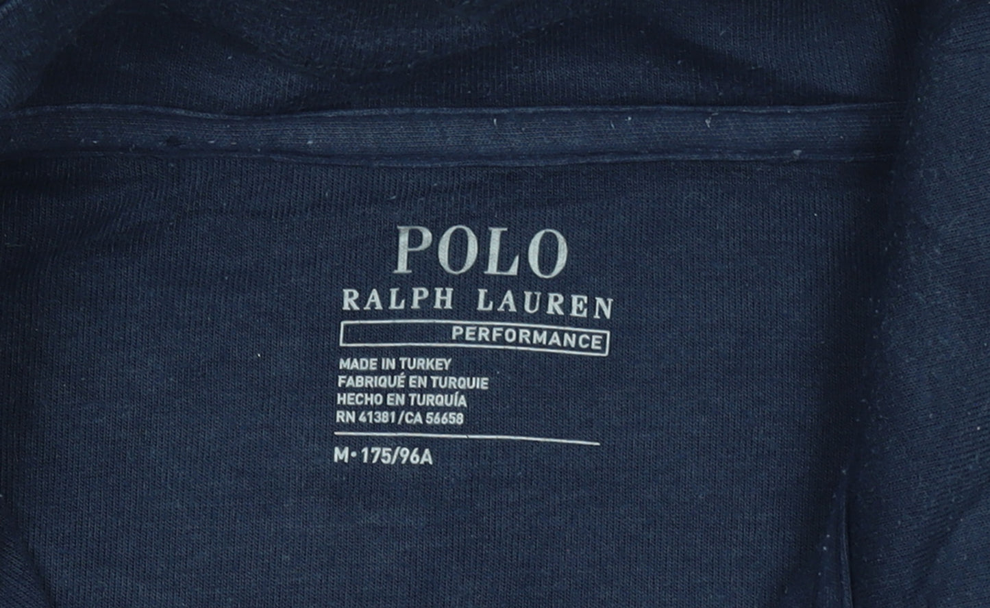 Ralph Lauren Men Blue 1/4 Zip High Neck Sweatshirt M Regular Fit