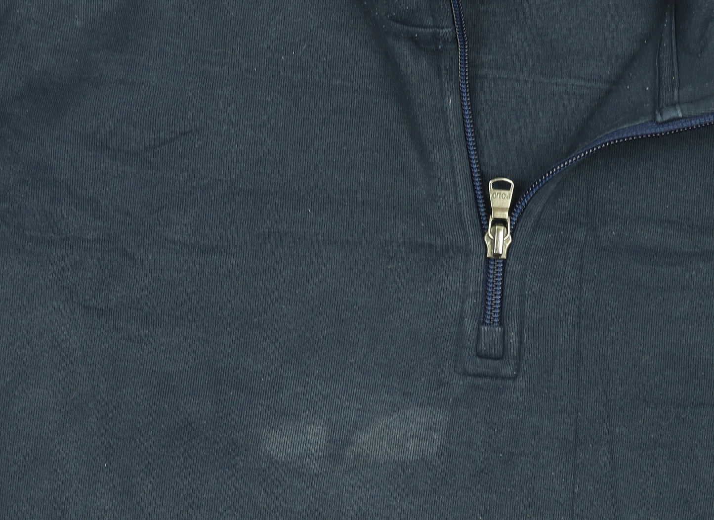 Ralph Lauren Men Blue 1/4 Zip High Neck Sweatshirt M Regular Fit