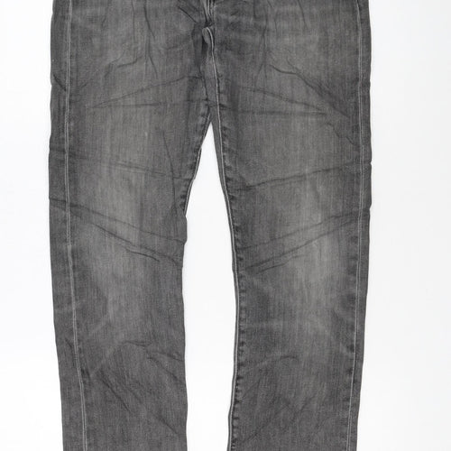 Levi's Premium Men's Grey Straight Regular Fit Denim Jeans W30 L34