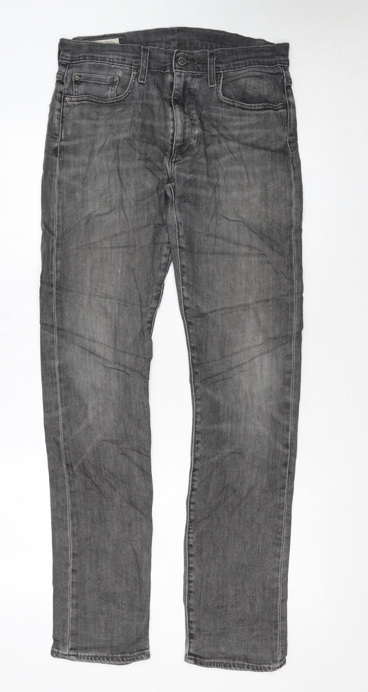 Levi's Premium Men's Grey Straight Regular Fit Denim Jeans W30 L34