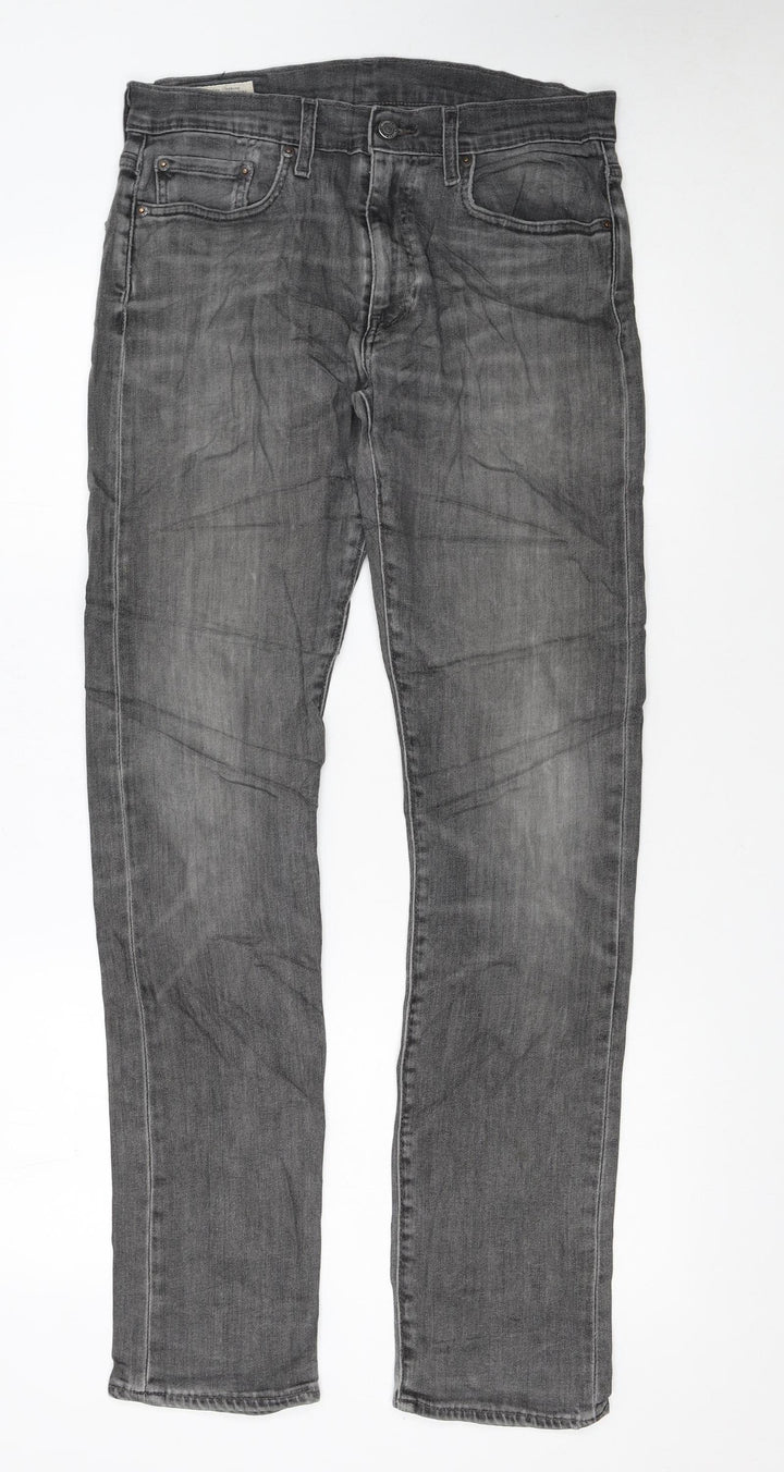 Levi's Premium Men's Grey Straight Regular Fit Denim Jeans W30 L34