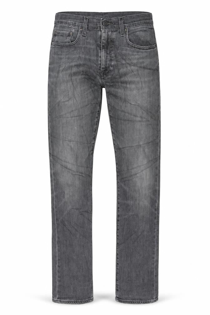 Front view of Levi's Premium Men's Grey Straight Regular Fit Denim Jeans W30 L34