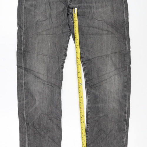 Levi's Premium Men's Grey Straight Regular Fit Denim Jeans W30 L34