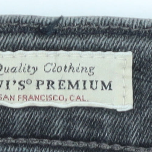 Levi's Premium Men's Grey Straight Regular Fit Denim Jeans W30 L34