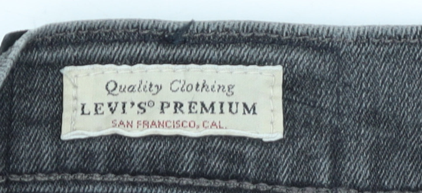Levi's Premium Men's Grey Straight Regular Fit Denim Jeans W30 L34