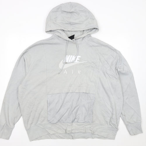 Nike Air Men's Grey Pullover Hoodie XL Sports Style