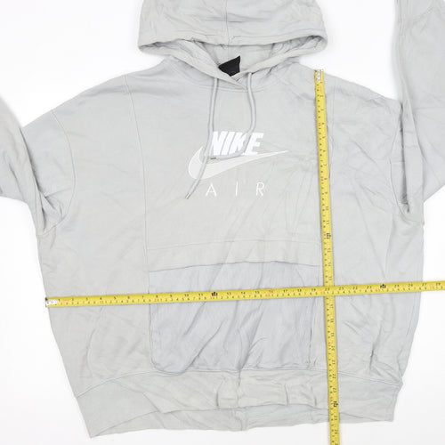 Nike Air Men's Grey Pullover Hoodie XL Sports Style