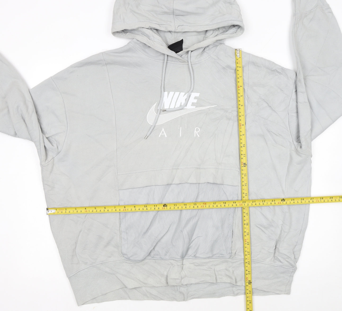 Nike Air Men's Grey Pullover Hoodie XL Sports Style
