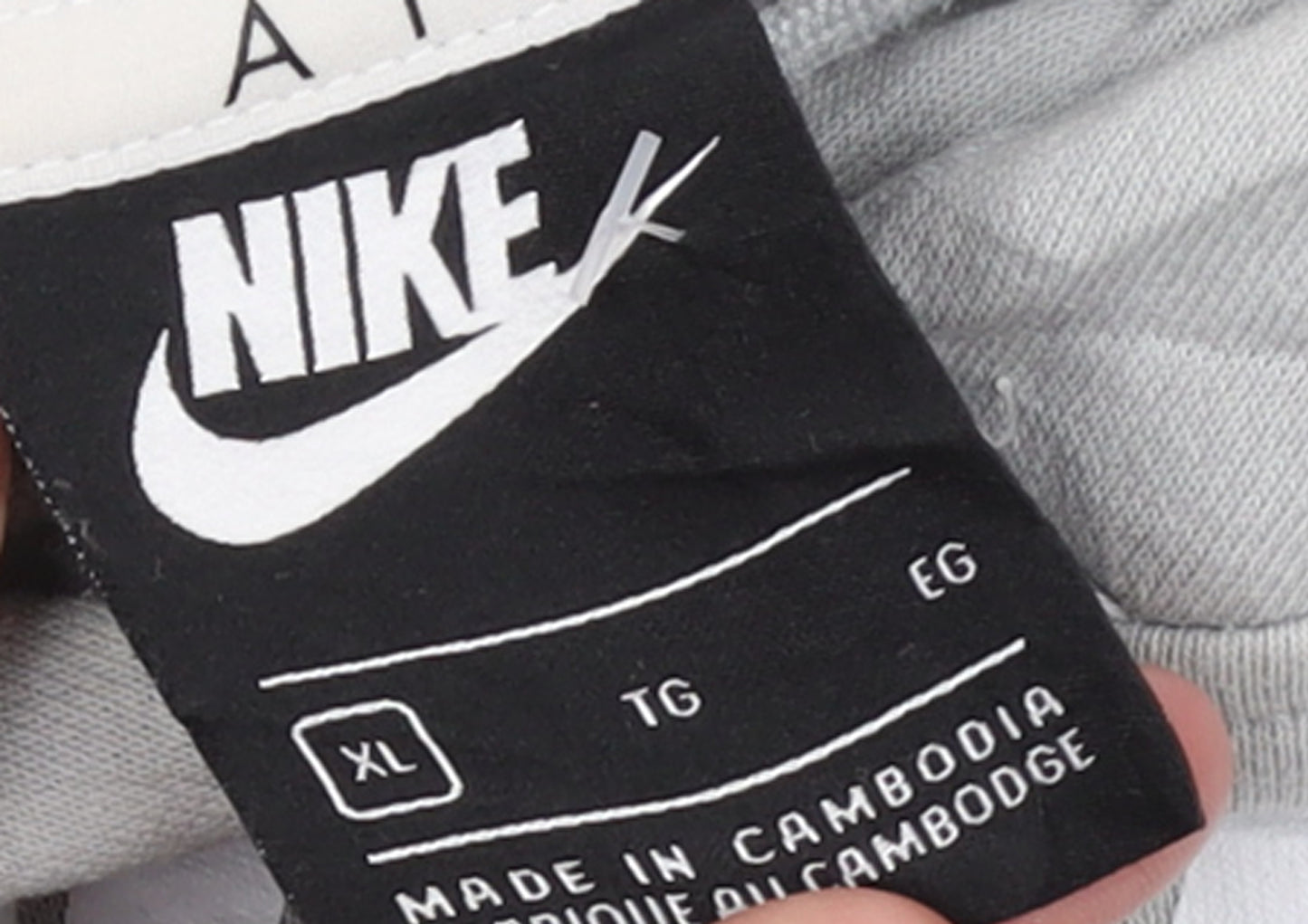 Nike Air Men's Grey Pullover Hoodie XL Sports Style
