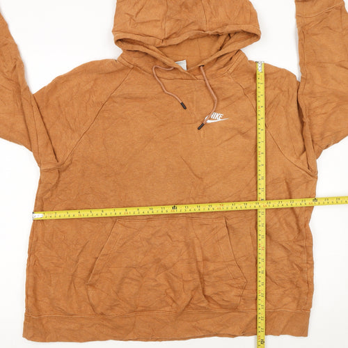 Nike Women's Brown Pullover Hoodie 1X Relaxed Fit