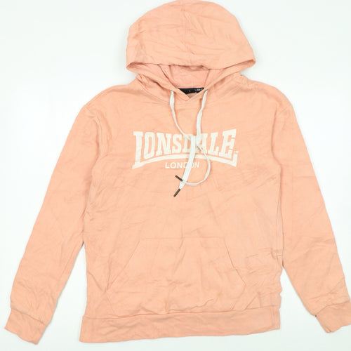 Lonsdale London Women's Peach Pullover Hoodie Size 8
