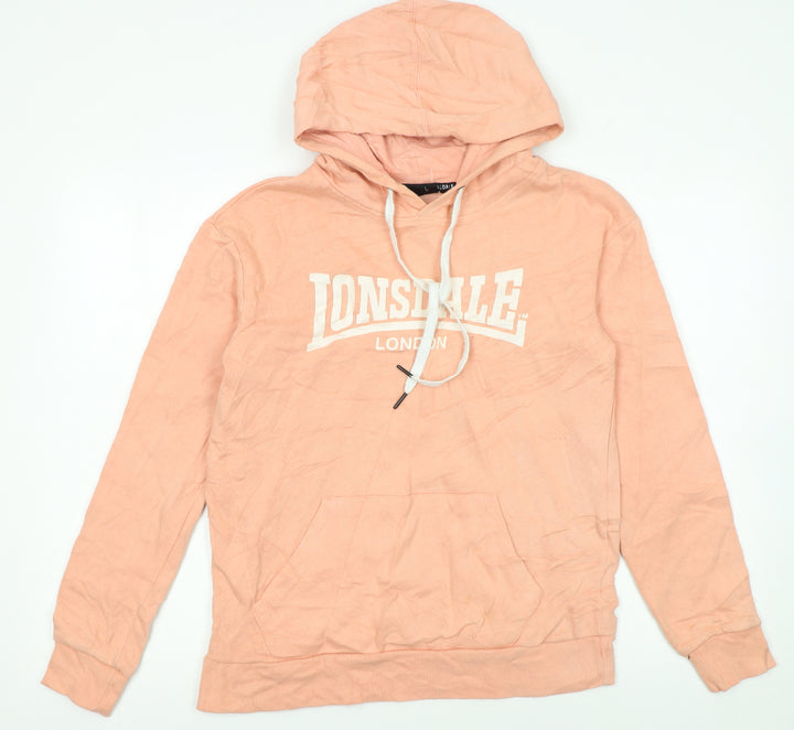 Lonsdale London Women's Peach Pullover Hoodie Size 8