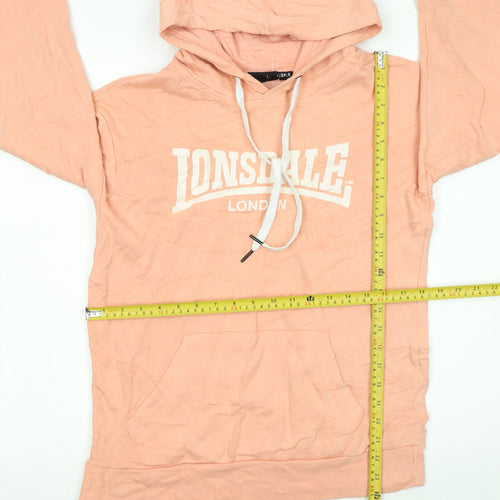 Lonsdale London Women's Peach Pullover Hoodie Size 8