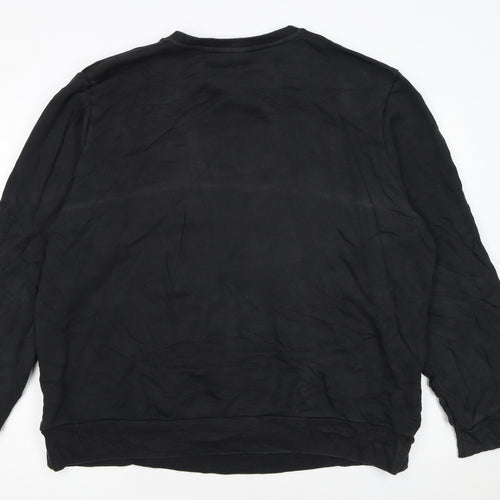 Reebok Men’s Black XL Crew Neck Graphic Sweatshirt Kung Fu Panda
