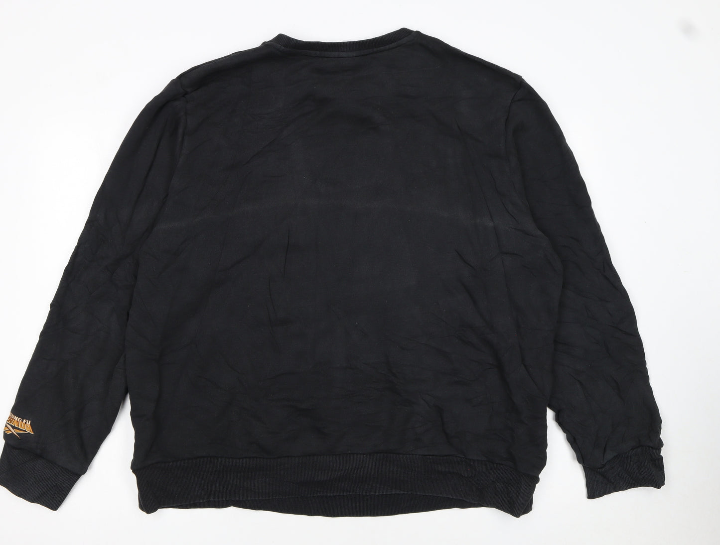 Reebok Men’s Black XL Crew Neck Graphic Sweatshirt Kung Fu Panda