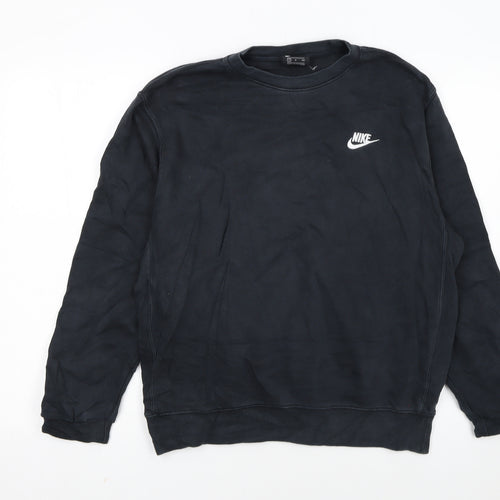 Nike Men's Black Small Pullover Crew Neck Sweatshirt