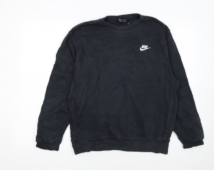 Nike Men's Black Small Pullover Crew Neck Sweatshirt
