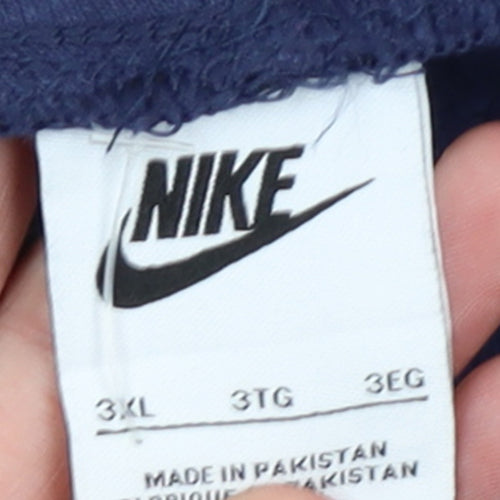 Nike Men's Blue 3XL Jogger Sweatpants with Logo Taping