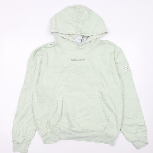 Adidas Women’s Mint Green Pullover Hoodie Size S – Classic Logo Sweatshirt