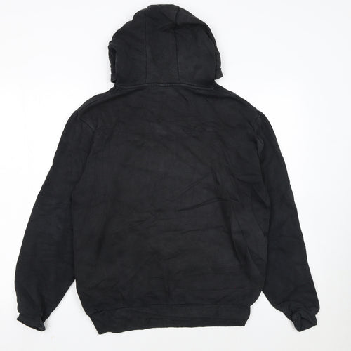 Ellesse Womens Black UK 12 Pullover Hoodie with Logo Front