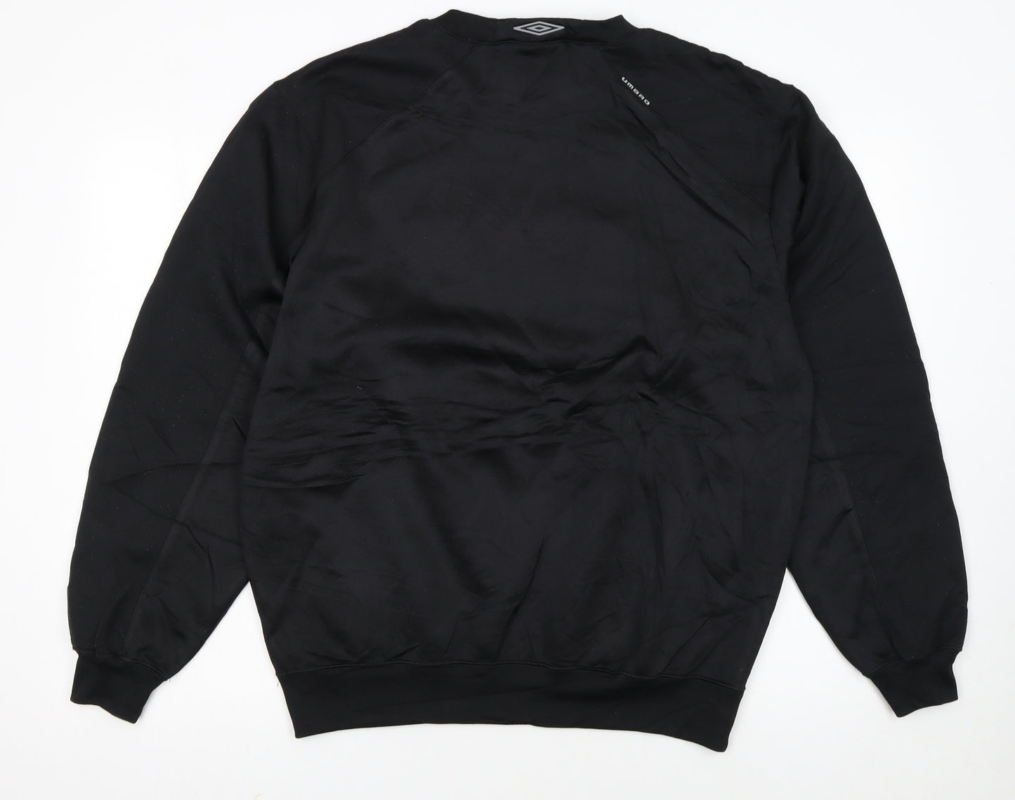 Umbro Men's Black Pullover Sweatshirt M Regular Fit Crew Neck