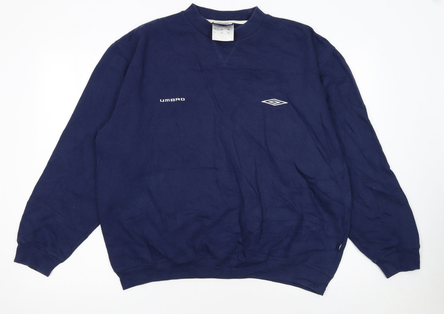 Umbro Men's Blue Large Crew Neck Pullover Sweatshirt