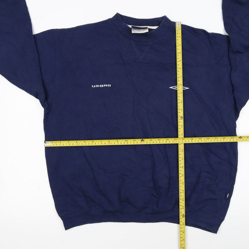 Umbro Men's Blue Large Crew Neck Pullover Sweatshirt