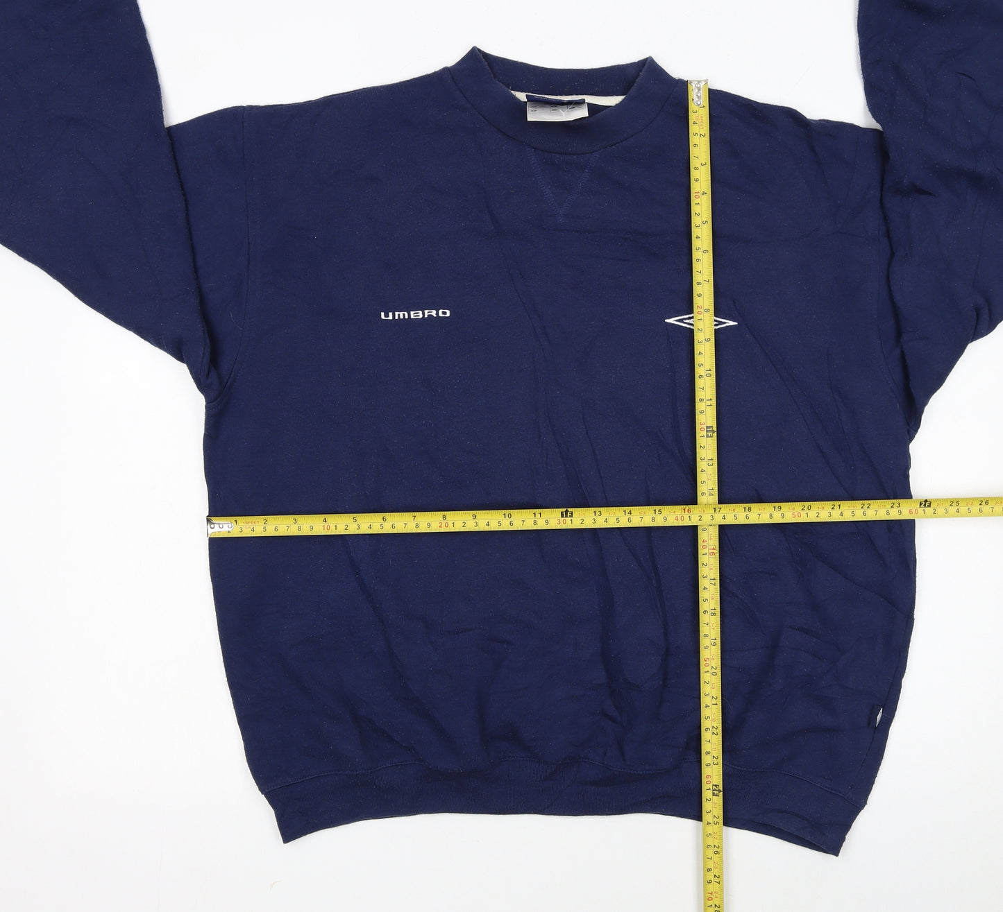 Umbro Men's Blue Large Crew Neck Pullover Sweatshirt