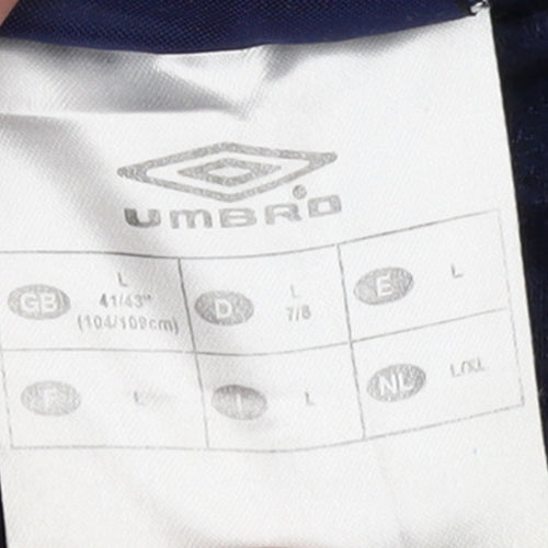 Umbro Men's Blue Large Crew Neck Pullover Sweatshirt