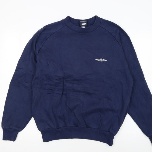 Umbro Men's Blue Medium Pullover Sweatshirt Crew Neck Sports