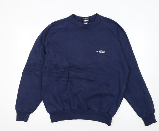 Umbro Men's Blue Medium Pullover Sweatshirt Crew Neck Sports